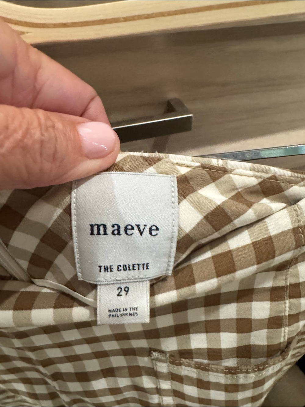 Maeve Colette Gingham Pants - Picture 5 of 6
